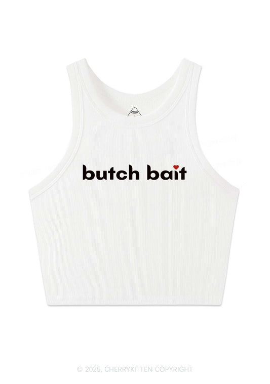 Butch Bait Heart Y2K Crop Tank Top Cherrykitten