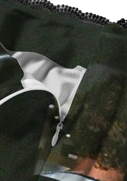 Couple Jersey HR Y2K Print Midi Skirt Cherrykitten