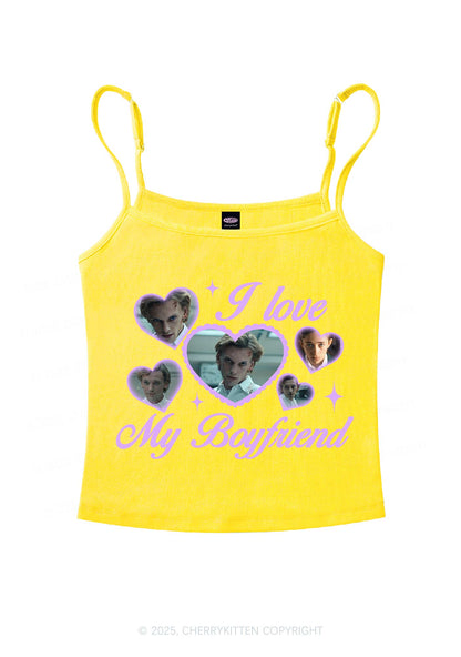 Love My Boyfriend Number One Y2K Spaghetti Strap Cami Cherrykitten