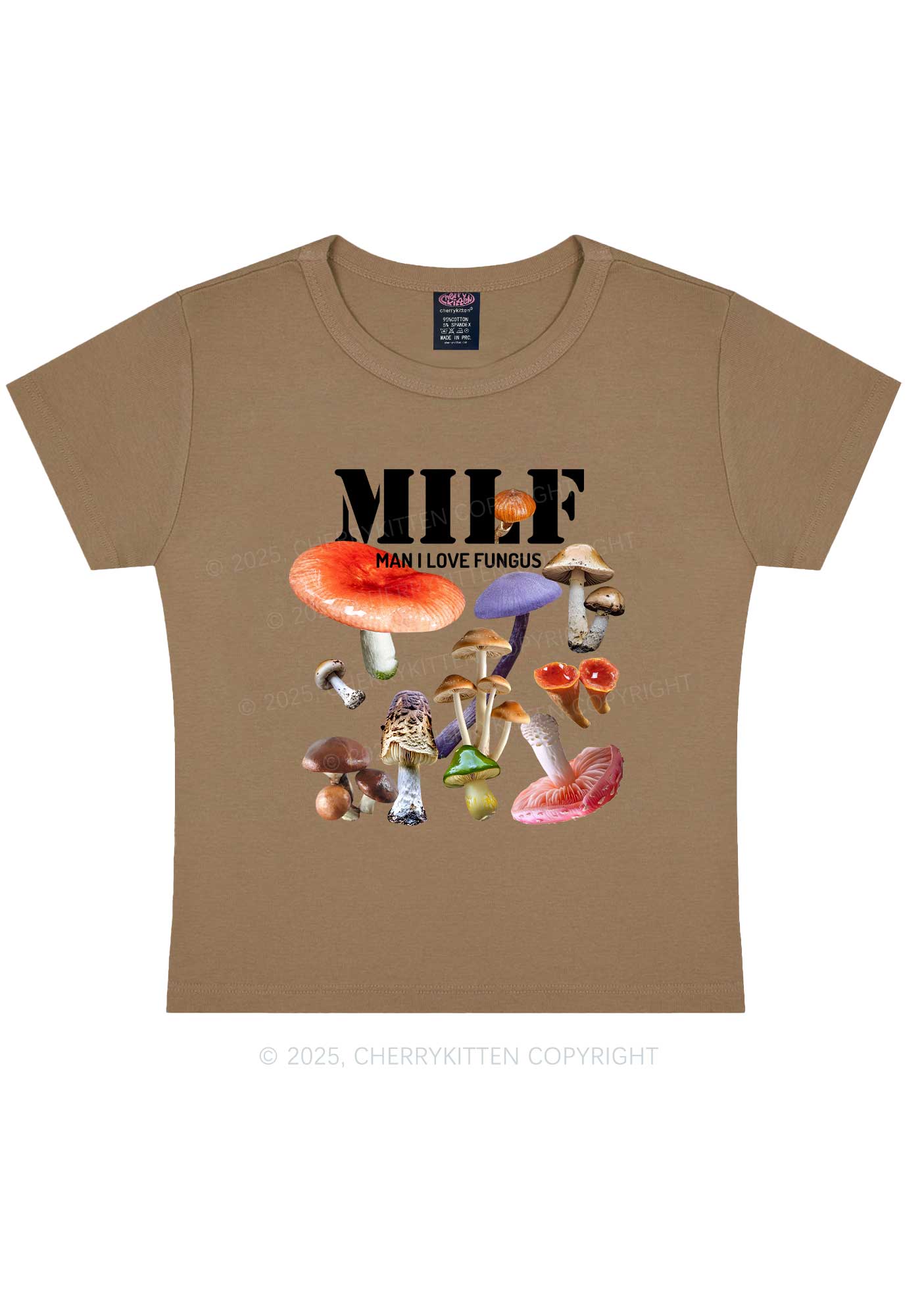 Man I Love Fungus Y2K Baby Tee Cherrykitten