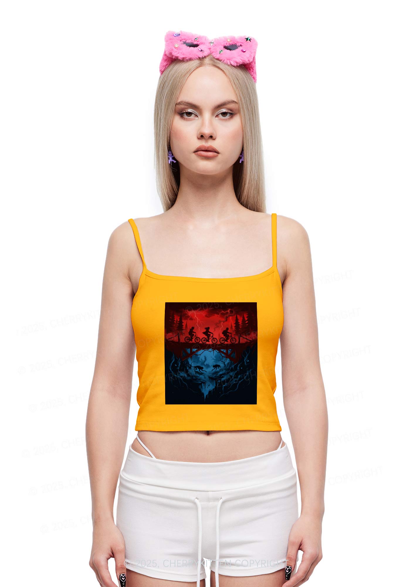 Red Storm Riders Y2K Spaghetti Strap Cami Cherrykitten