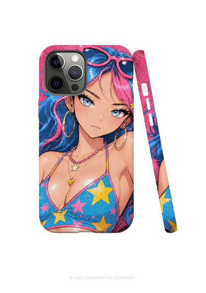 Cool Manga Girl Y2K Phone Case Cherrykitten