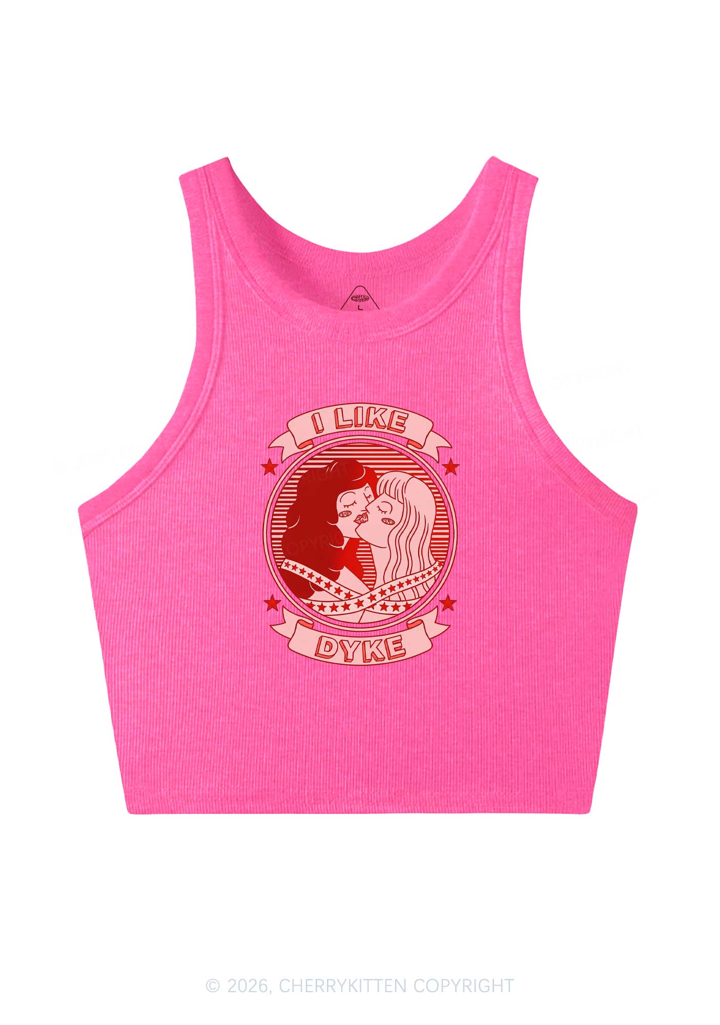 I Like Dyke Pride Y2K Crop Tank Top Cherrykitten