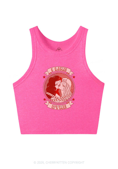 I Like Dyke Pride Y2K Crop Tank Top Cherrykitten