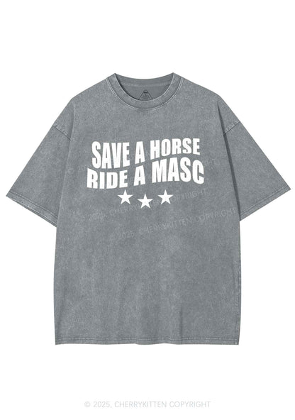 Ride A Masc Pride Y2K Shirts Washed Tee Cherrykitten