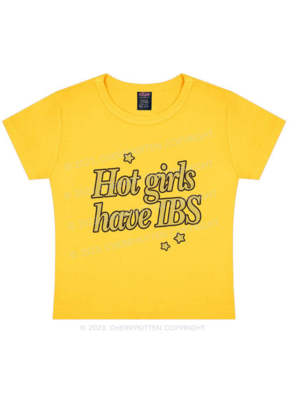 Hot Girls Have IBS Y2K Baby Tee