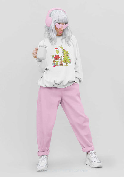 Christmas Tree Gift Y2K Sweatshirt Cherrykitten