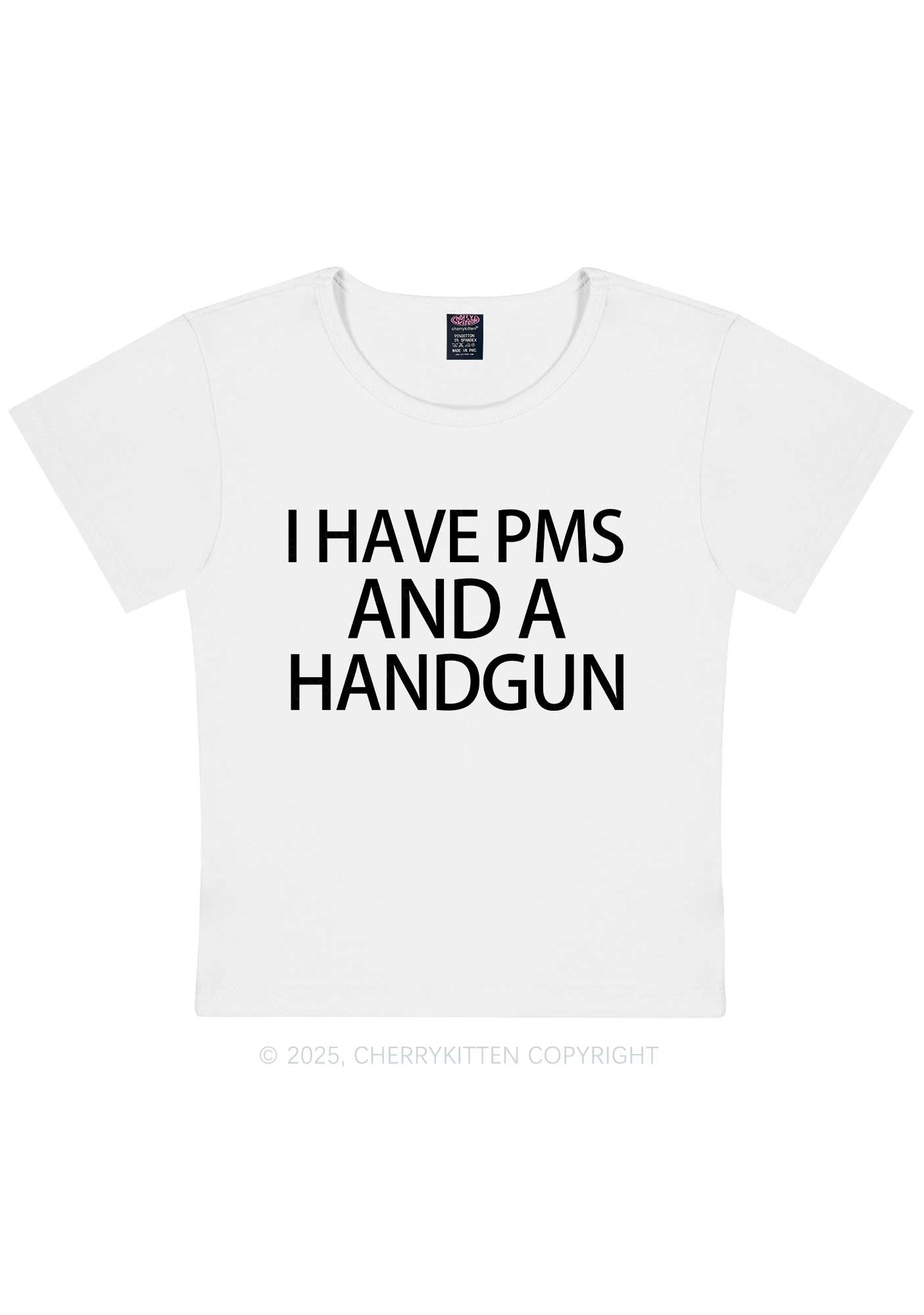 I Have Pms Y2K Baby Tee Cherrykitten