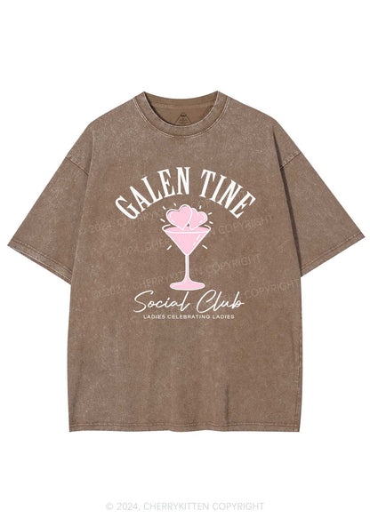 Galentine Social Club Y2K Valentine's Day Washed Tee Cherrykitten