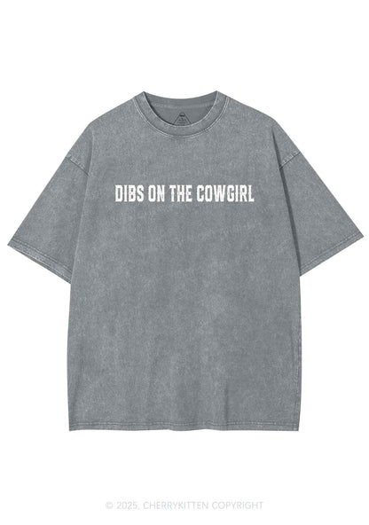 Dibs On The Cowgirl Y2K Washed Tee Cherrykitten