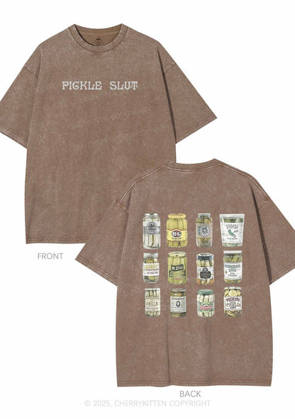 Pickle Slxt Two Sides Y2K Shirts Washed Tee Cherrykitten