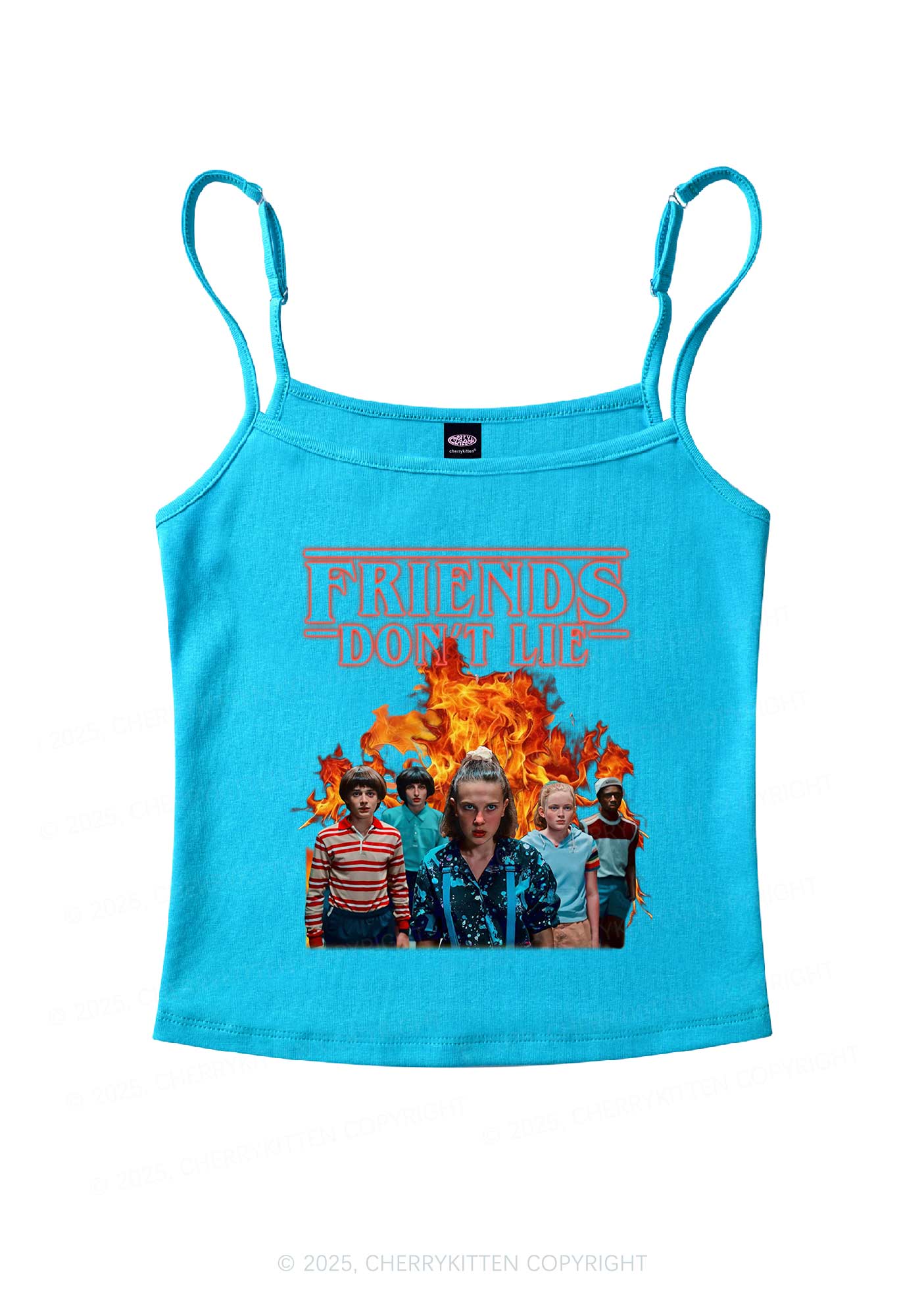 Real Friends Y2K Spaghetti Strap Cami Cherrykitten