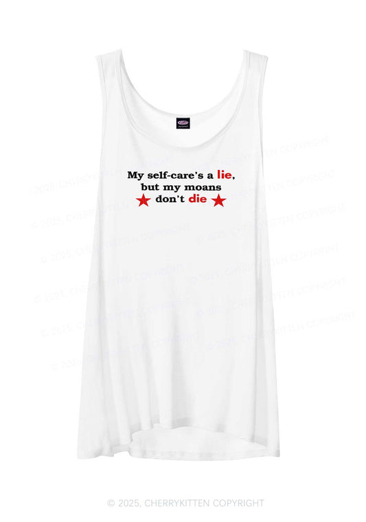 My Moans Dont Die Y2K Sheer Boyfriend Tank Cherrykitten