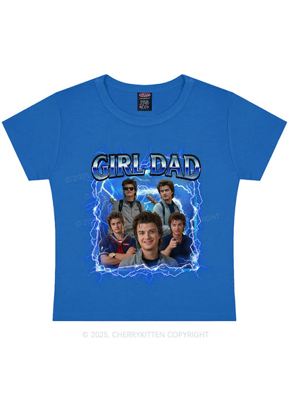 Girl Dad Y2K Baby Tee Cherrykitten