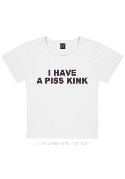 Piss Kink Y2K Baby Tee Cherrykitten