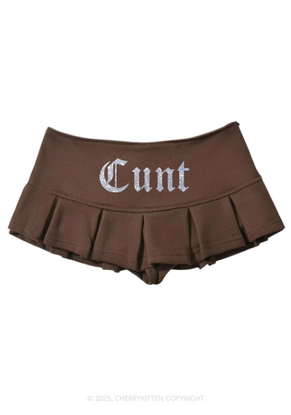 Glitter Cxxt Y2K Mini Pleated Skirts Cherrykitten