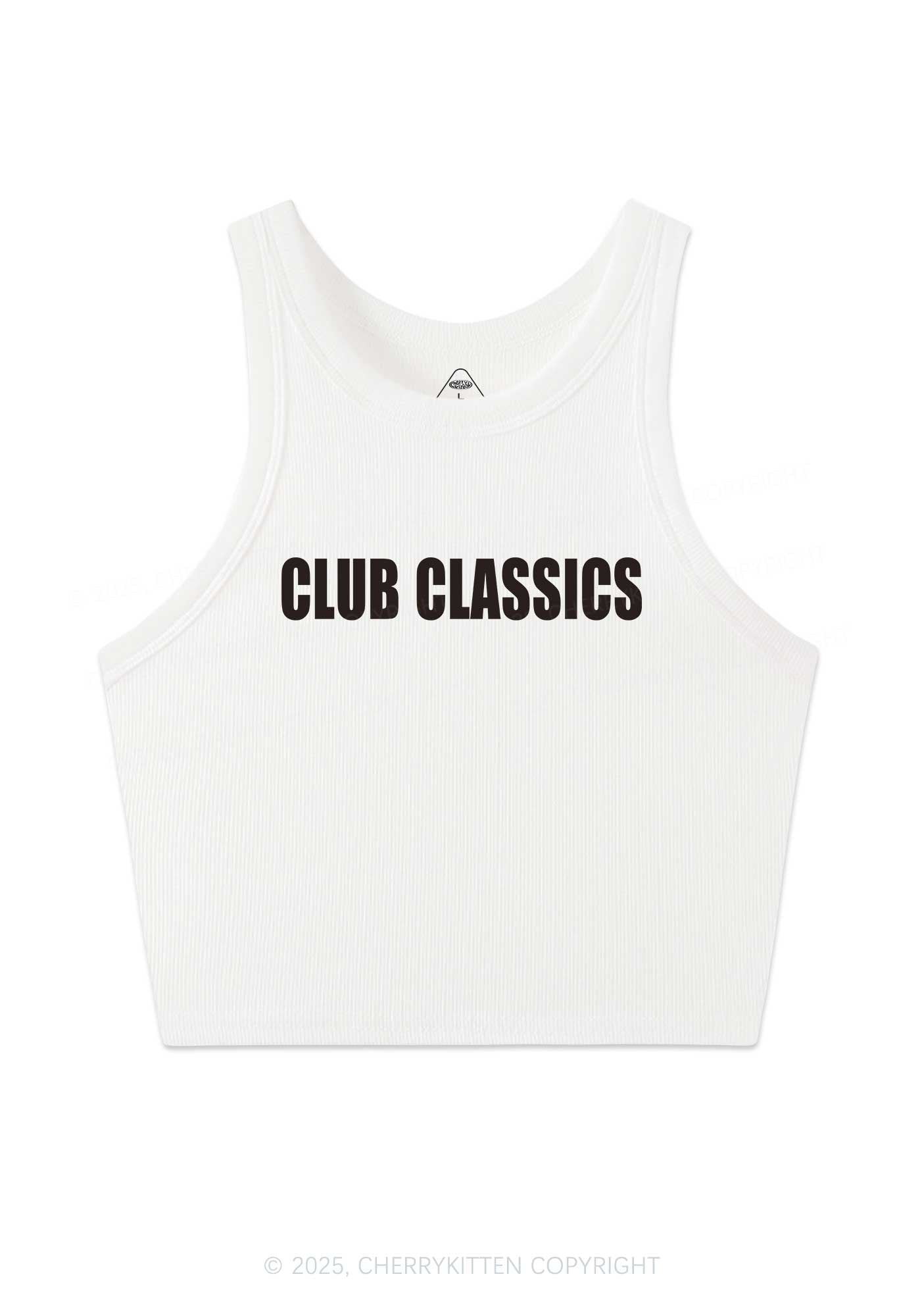 Club Classics Y2K Crop Tank Top Cherrykitten