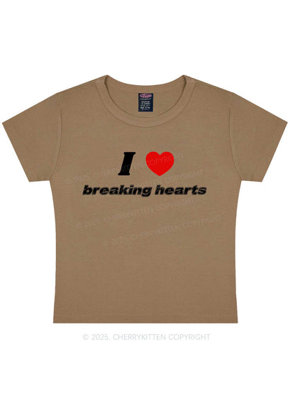 I Love Breaking Hearts Y2K Baby Tee Cherrykitten