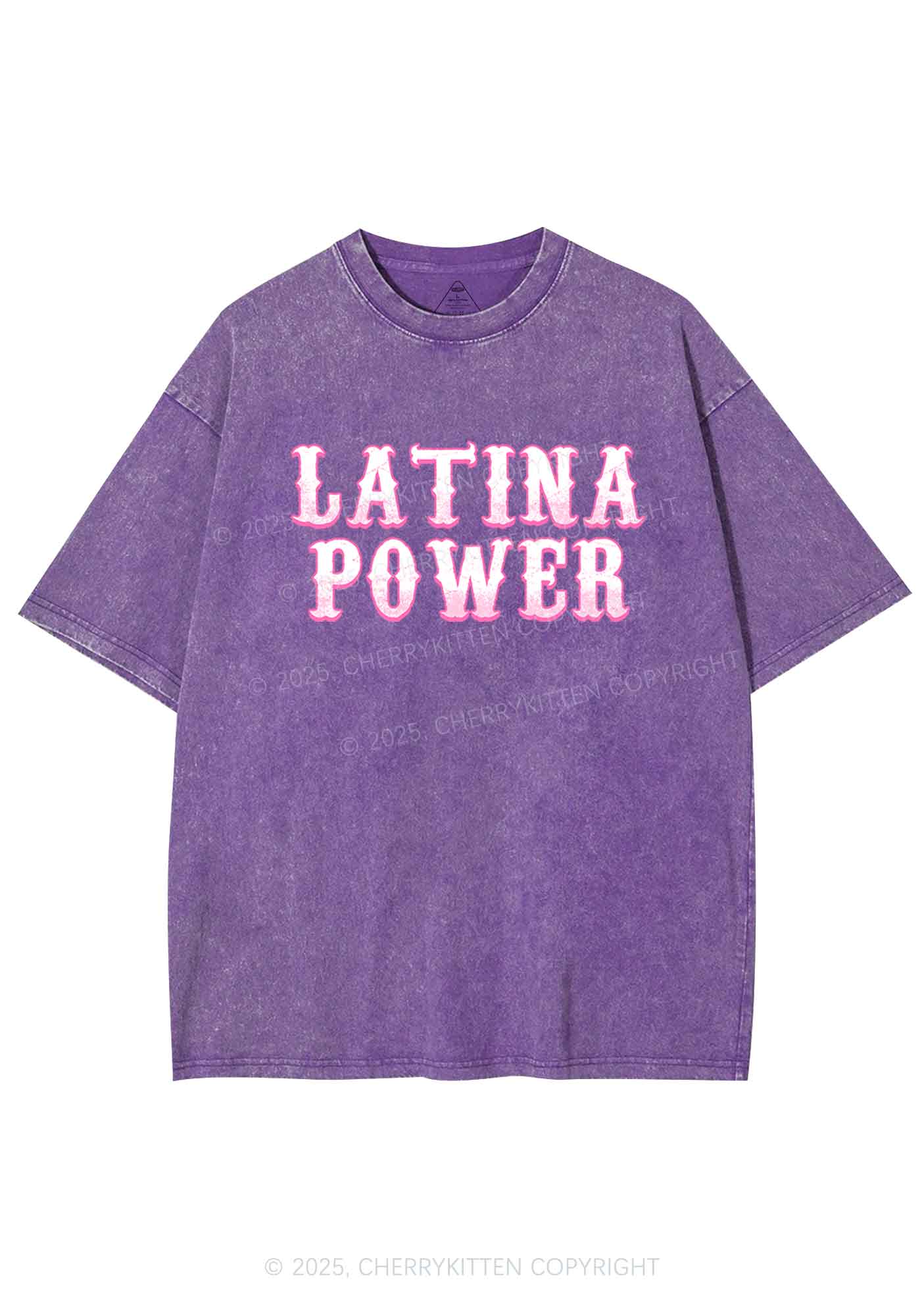 Latina Power Y2K Washed Tee Cherrykitten