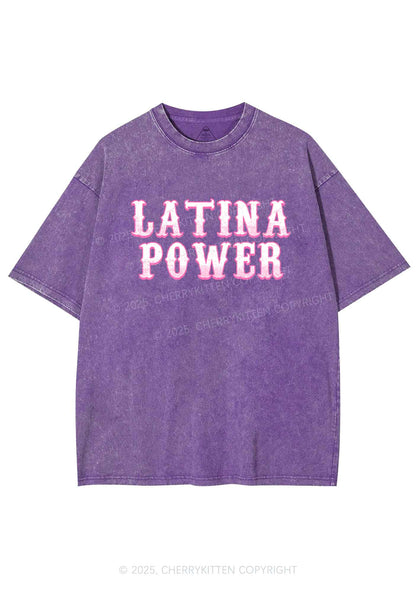 Latina Power Y2K Washed Tee Cherrykitten