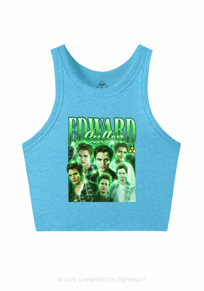 EC Green Lightning Y2K Crop Tank Top Cherrykitten