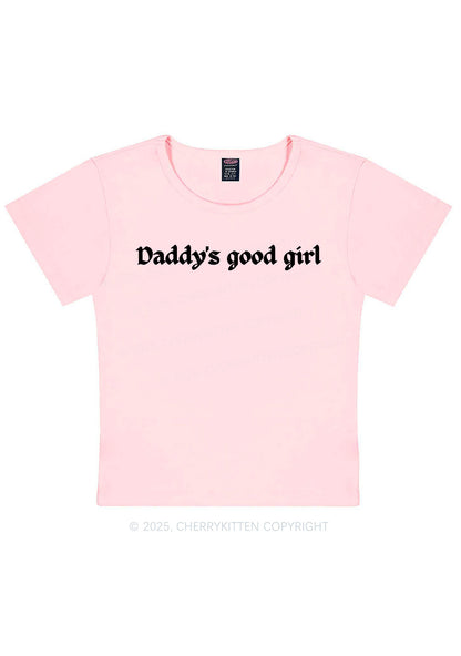 Daddys Good Girl Y2K Baby Tee Cherrykitten