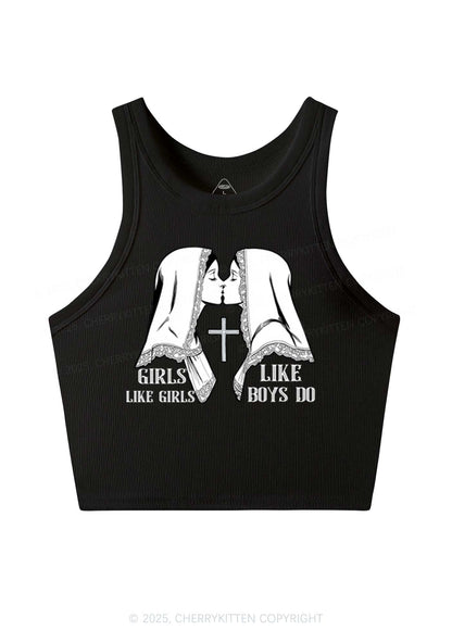 Girls Like Girls Pride Y2K Crop Tank Top Cherrykitten
