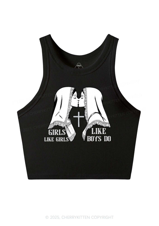 Girls Like Girls Pride Y2K Crop Tank Top Cherrykitten