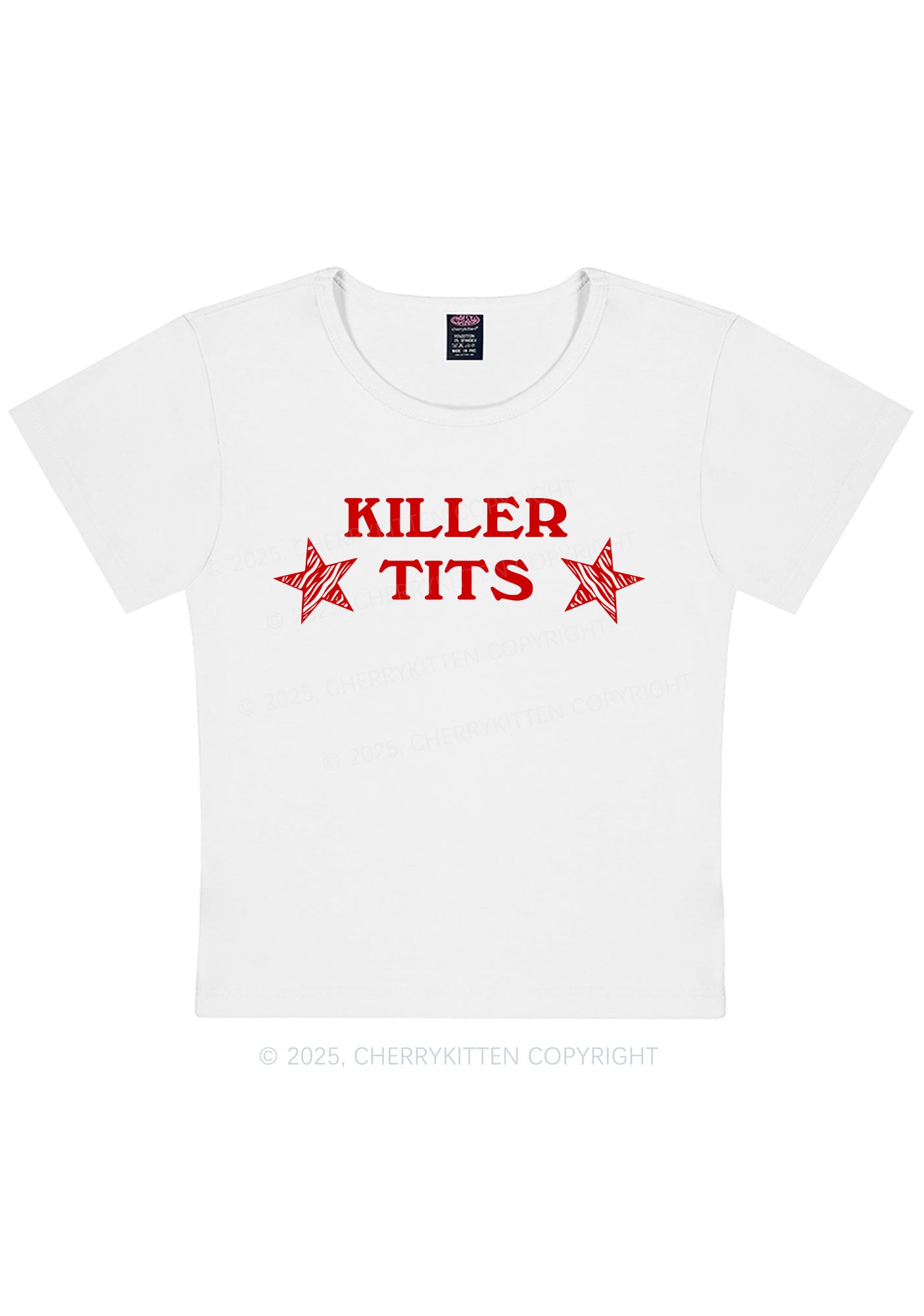 Killer Txts Y2K Baby Tee Cherrykitten