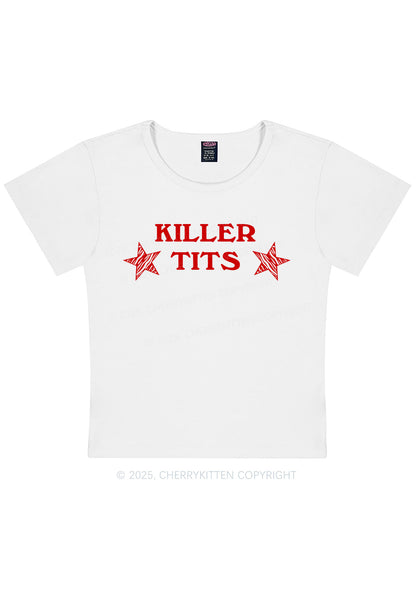 Killer Txts Y2K Baby Tee Cherrykitten