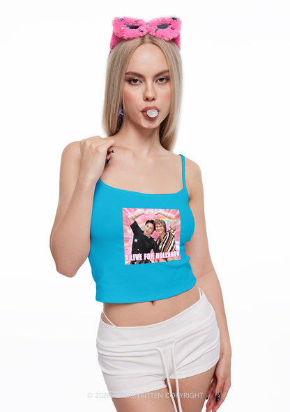 I Live For Hockey Duo HR Y2K Spaghetti Strap Cami Cherrykitten