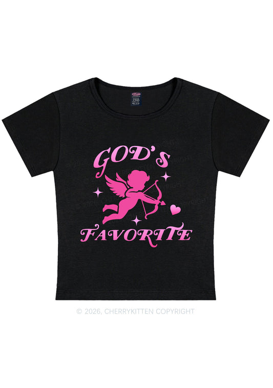 Gods Favorite Cupid Valentine's Day Y2K Baby Tee Cherrykitten