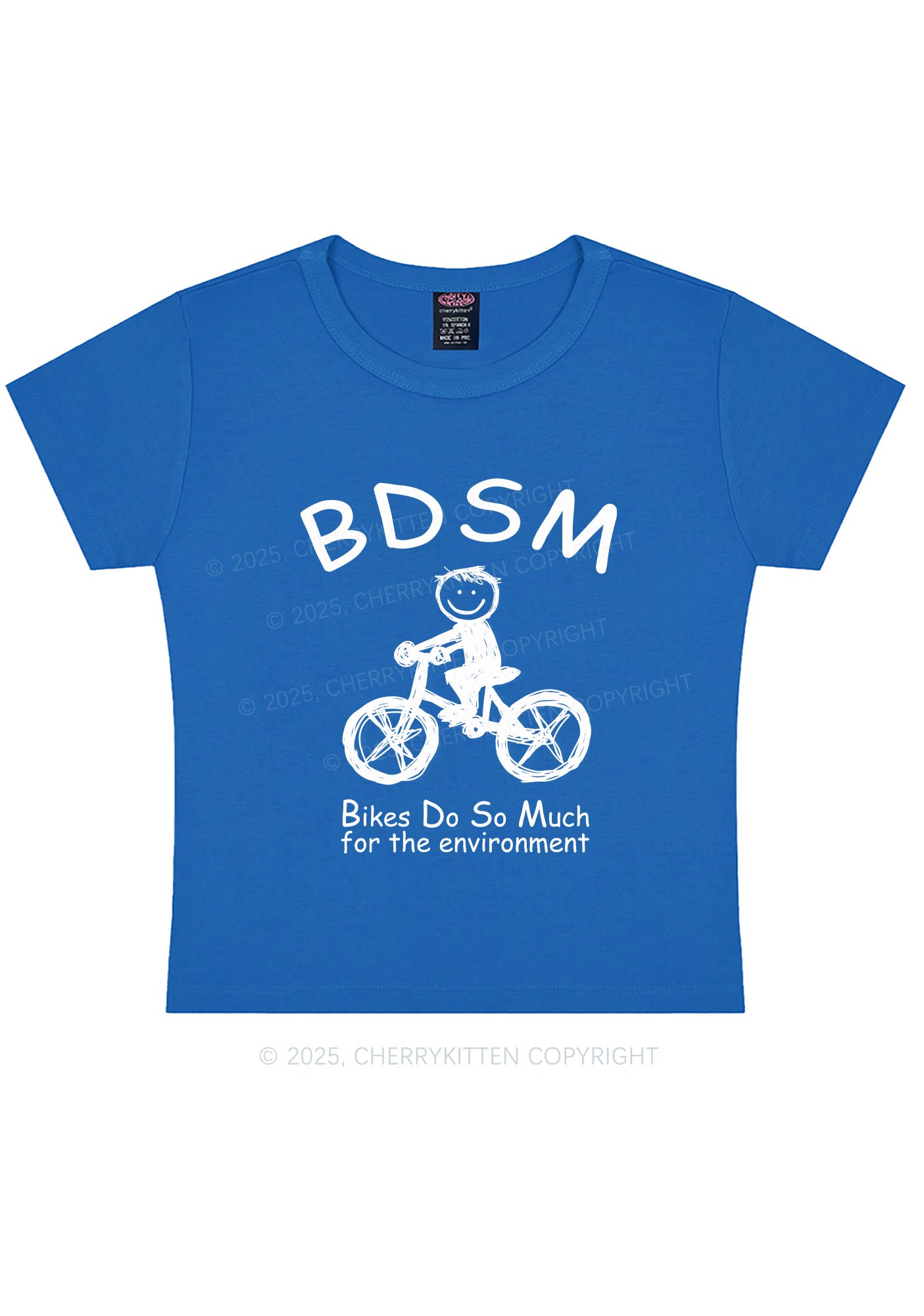 Bikes Do Much Environment Y2K Baby Tee Cherrykitten