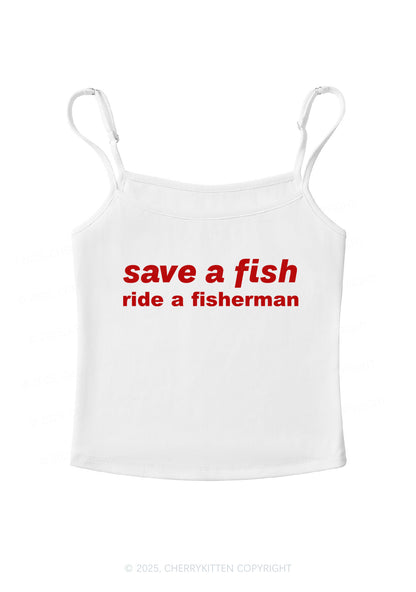 Save A Fish Y2K Spaghetti Strap Cami Cherrykitten