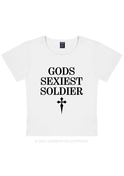 Gods Soldier Y2K Baby Tee Cherrykitten