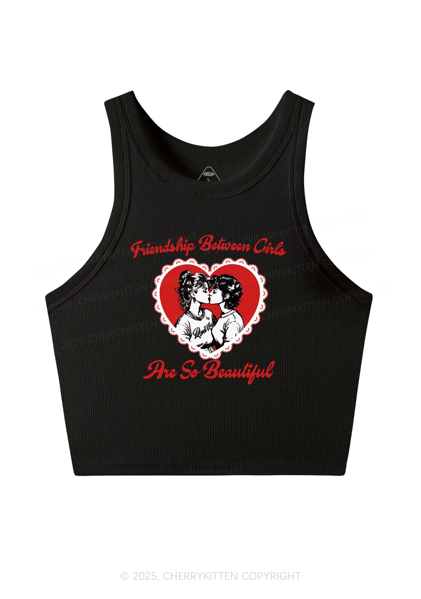 Friendship Between Girls Pride Y2K Crop Tank Top Cherrykitten