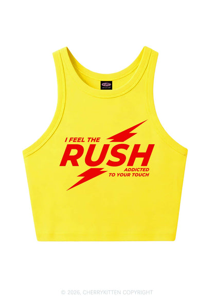 I Feel The Rush Y2K Crop Tank Top Cherrykitten