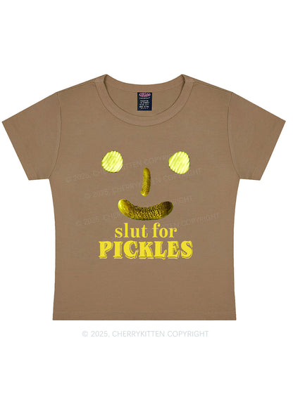 Slxt For Pickles Y2K Baby Tee Cherrykitten