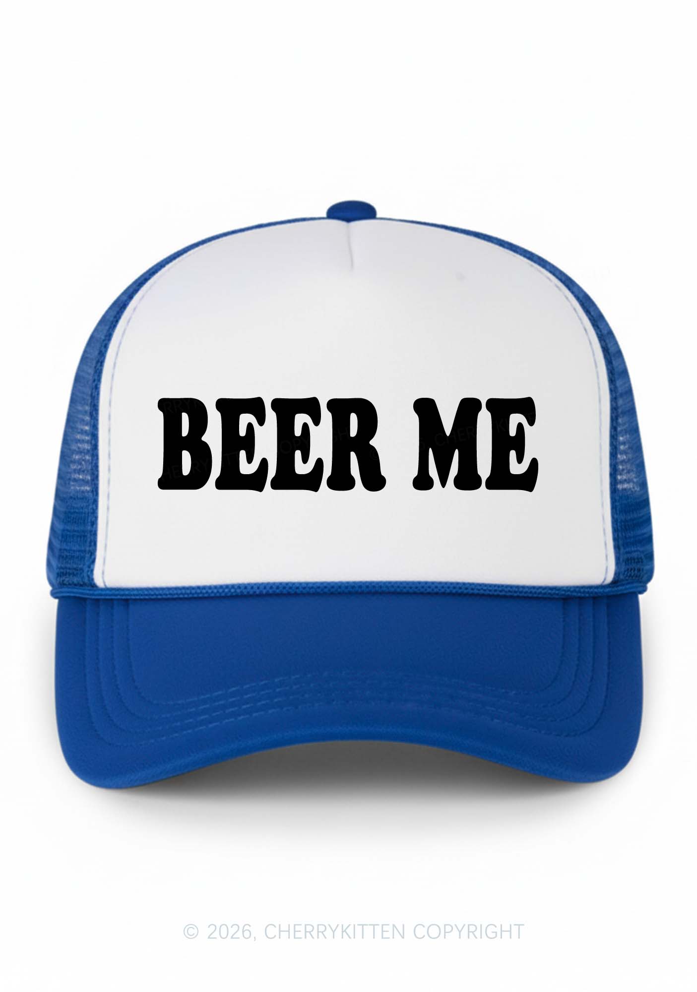 Beer Me Y2K Colorblock Trucker Hat Cherrykitten