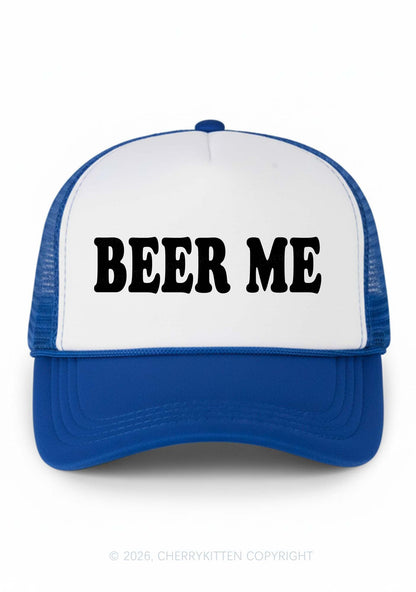 Beer Me Y2K Colorblock Trucker Hat Cherrykitten