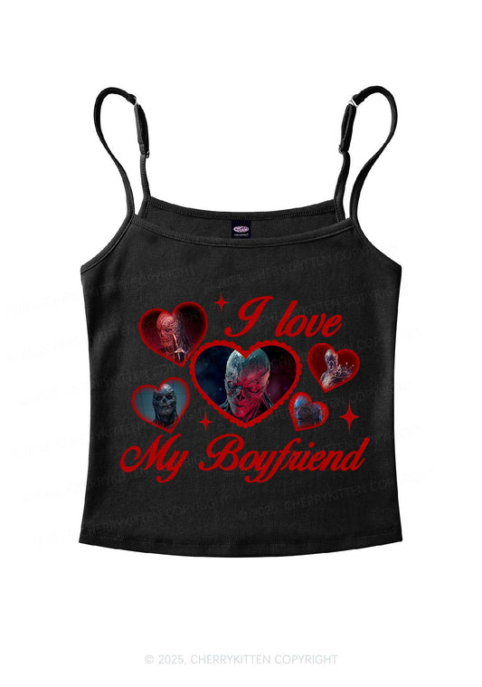 I Love My Boyfriend VN Y2K Spaghetti Strap Cami Cherrykitten