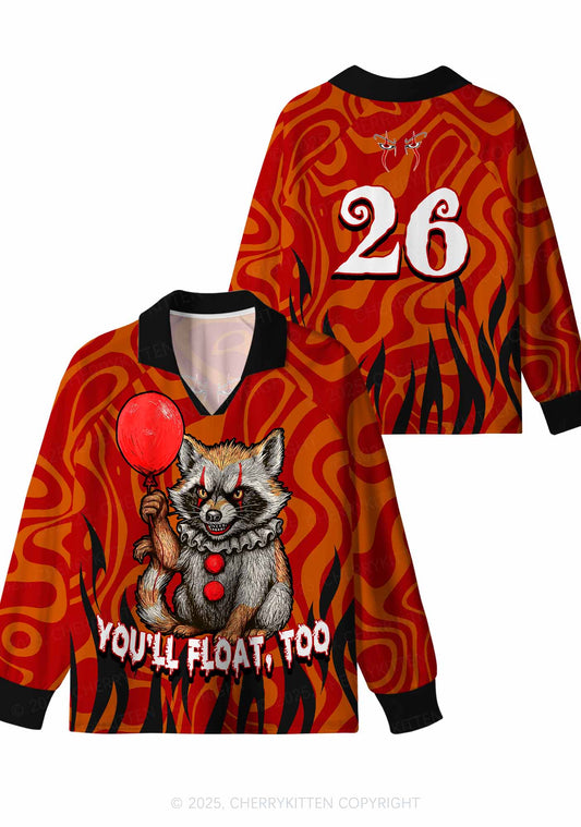 Halloween Custom Float Raccoon Y2K Sport Long Sleeve Jersey Shirts Cherrykitten