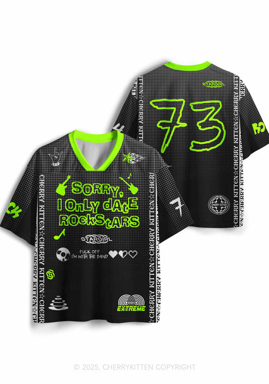 Custom Only Date Rockstars Guitars Y2K Sport Jersey Shirts Cherrykitten