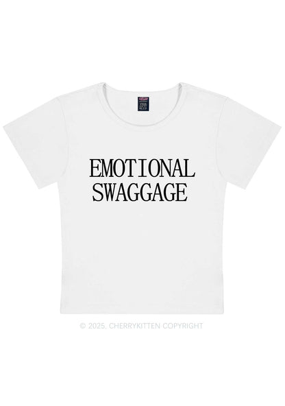 Emotional Swaggage Y2K Baby Tee Cherrykitten