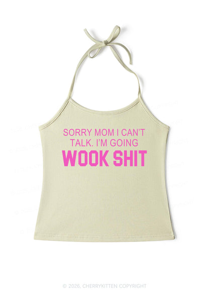 Im Doing Wook Shxt Y2K Halter Neck Cami Cherrykitten