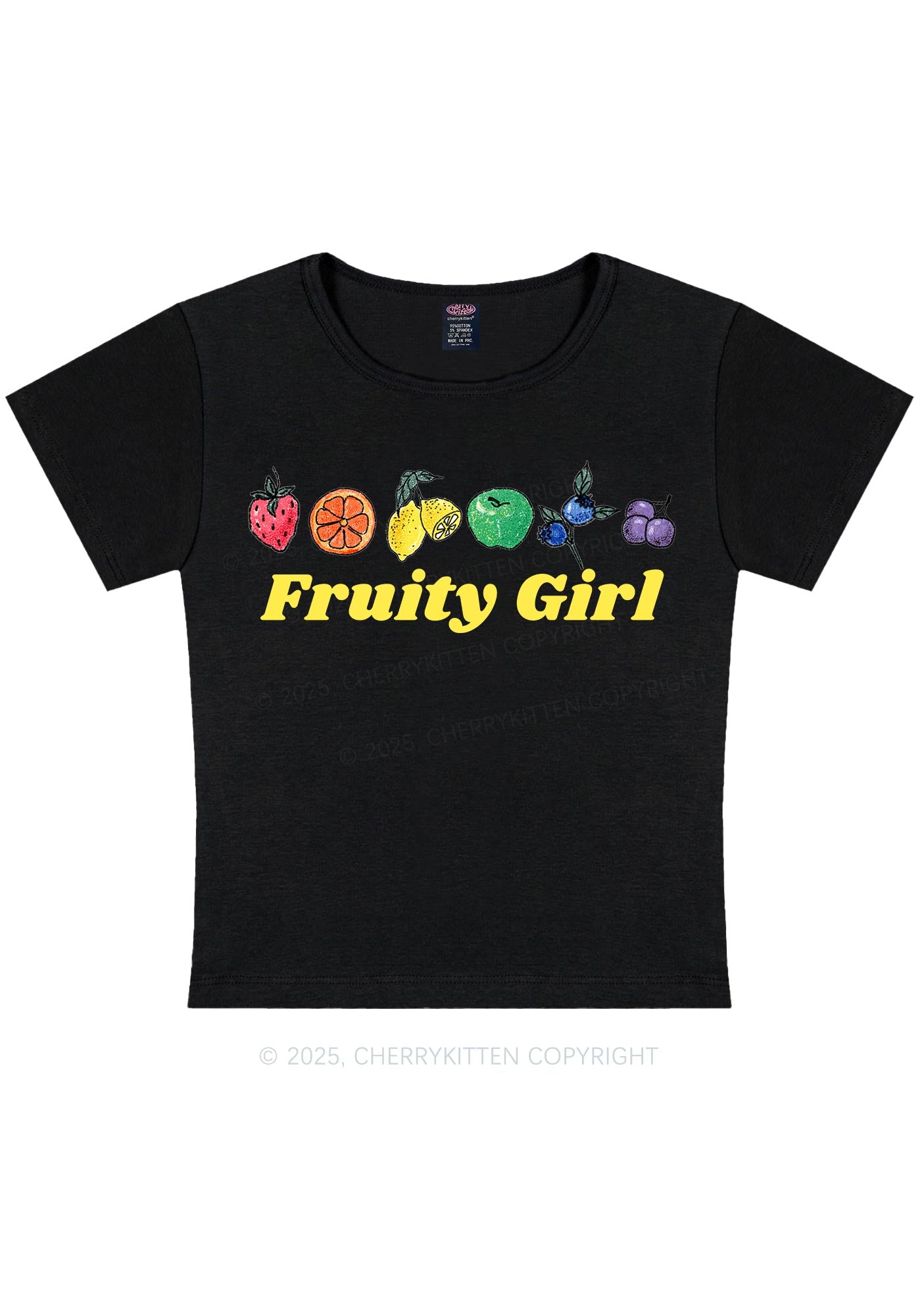 Fruity Girl Y2K Baby Tee Cherrykitten