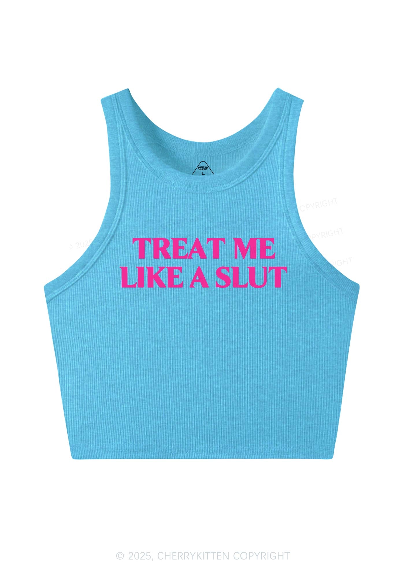 Treat Me Like A Slxt Y2K Crop Tank Top Cherrykitten