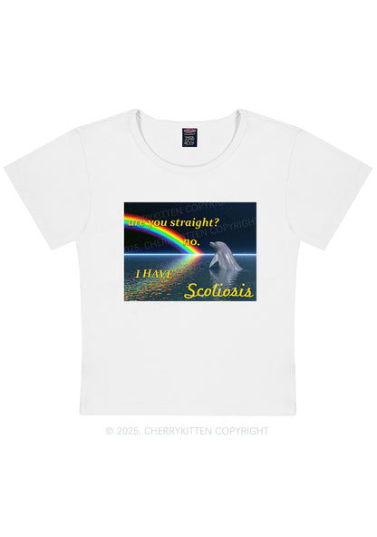 I Have Scoliosis Pride Y2K Baby Tee Cherrykitten