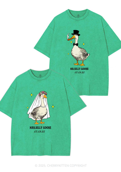 Mr Silly Goose Y2K Valentine's Day Washed Tee Cherrykitten