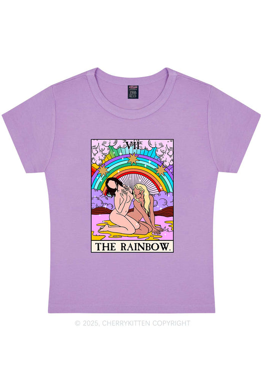 The Rainbow Y2K Baby Tee Cherrykitten